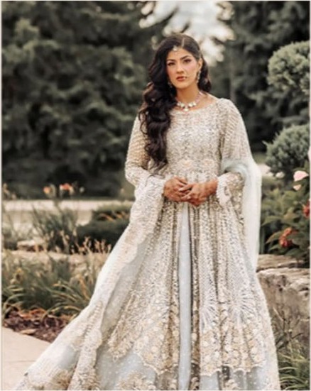 Nimra wearing the Nuvera Edit gown