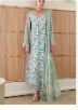 Sea green embroidered suit