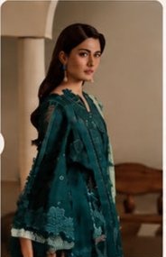 Emerald embroidered suit