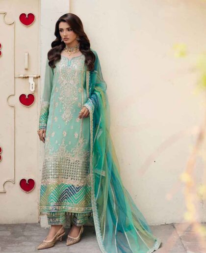 CHARIZMA CELINE Festive Embroidered Chiffon