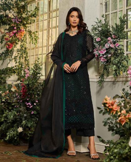 CHARIZMA CELINE Premium Embroidered Chiffon